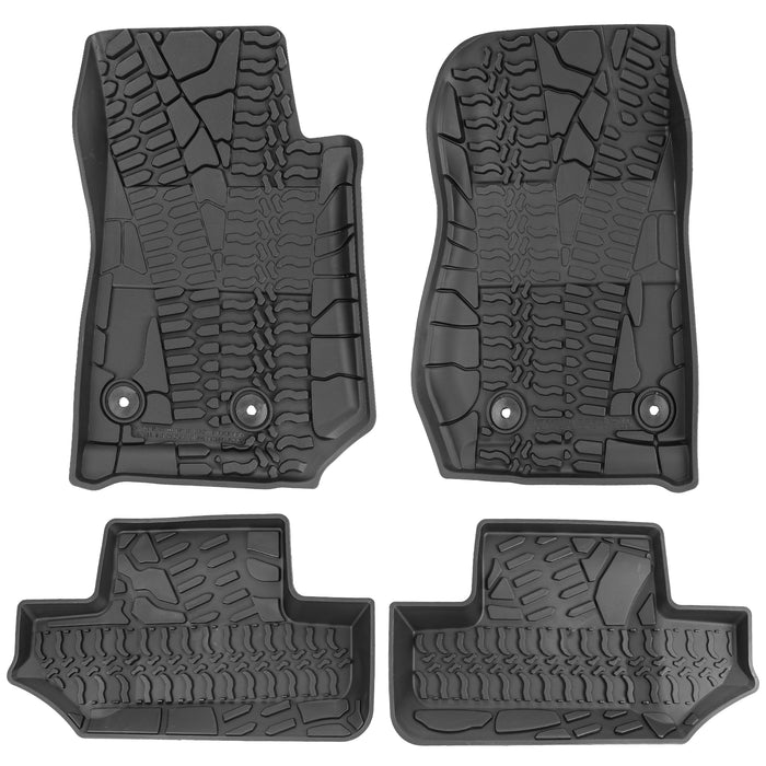 14-18 Jeep Wrangler JK 2-Door Jeep Front & Rear Floor Mats