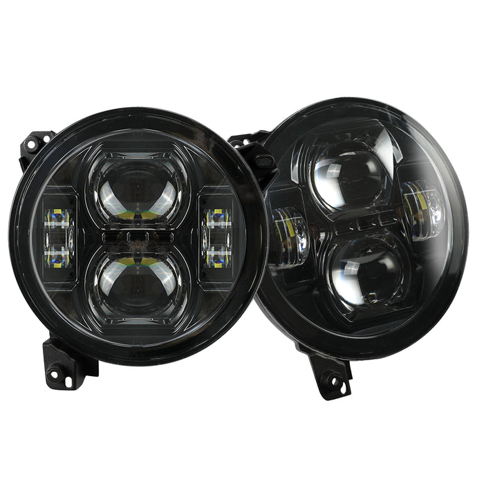 9 inch Black Daymaker High/Low Beam LED Leadlights for Jeep Wrangler and Jeep Gladiator