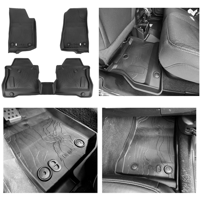 2019-2025 Jeep Gladiator TPE Front & Rear Floor Mats