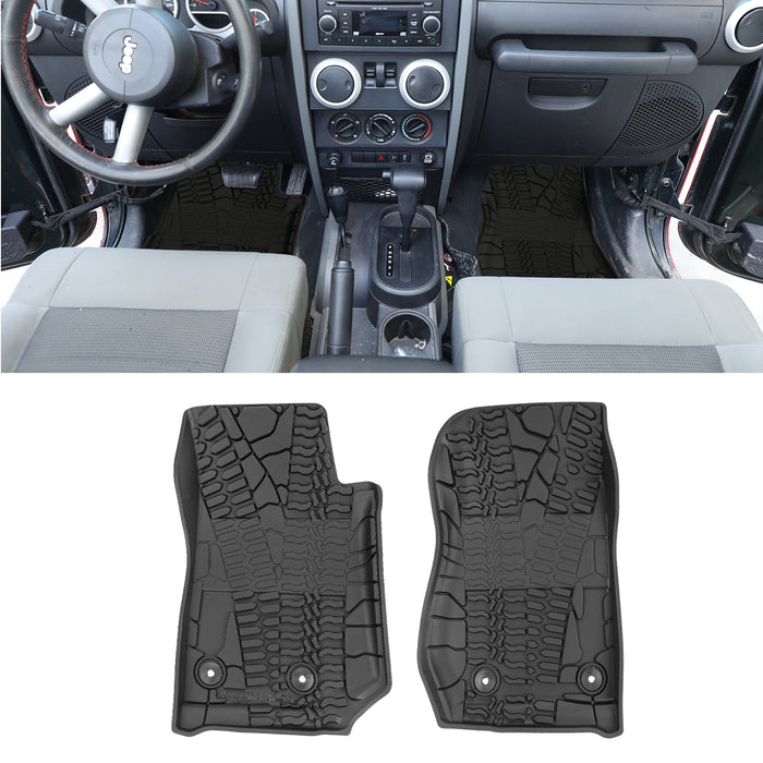 14-18 Jeep Wrangler JK 2-Door Jeep Front & Rear Floor Mats