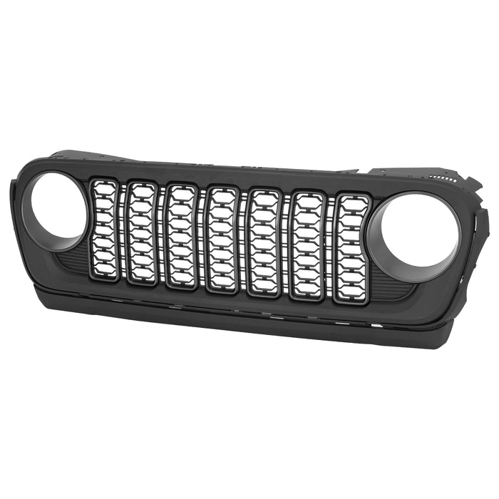 All-New Black and Silver Jeep Wrangler JL & Jeep Gladiator Grille