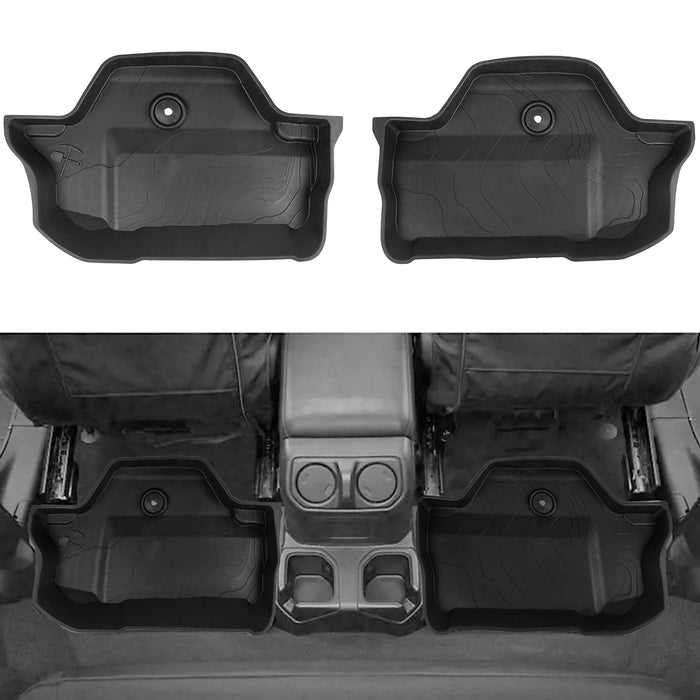 18-24 Jeep Wrangler JL 2-Door All-Weather Front & Rear TPE Floor Mats