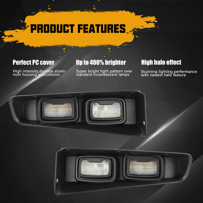 Ford Bronco Raptor LED Fog Lights with DRLs, Turn Signals, and Remote