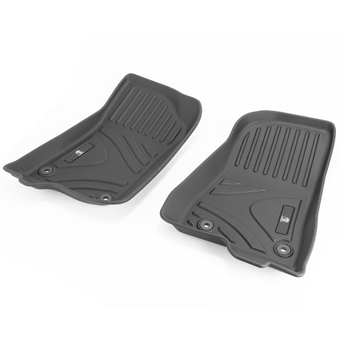 Jeep Front & Rear Floor Mats for 2021-2025 Jeep Wrangler 4xe 4-Door