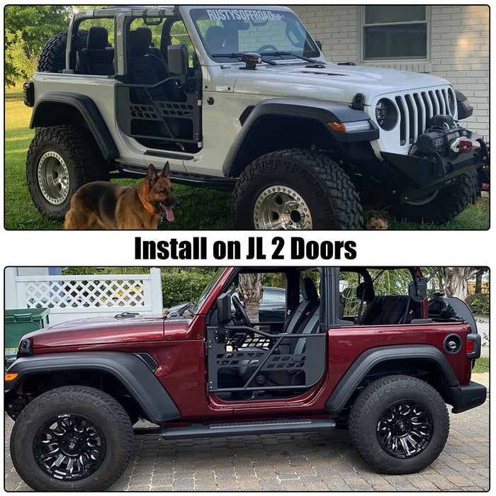 Jeep Tube Doors for 2018 + Jeep Wrangler JL 2-Door (2PCS)