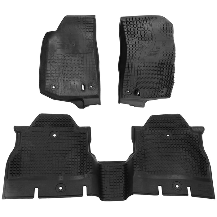 '18-'24 Jeep Wrangler JLU 4-Door Front & Rear TPE Floor Mats