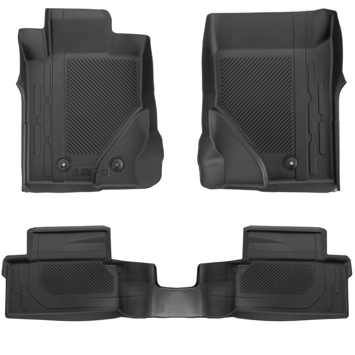 Bronco All Weather TPE Front & Rear Floor Mats for 2021-2025 Ford Bronco 2-Door