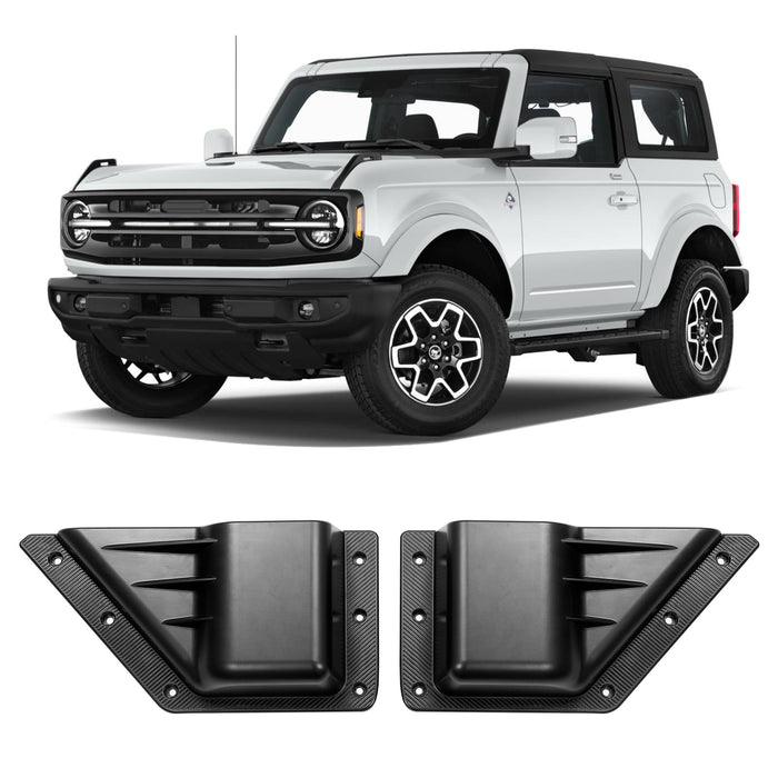 Front Door ABS TPE and Carbon Steel Storage Box Expansion for 2021+ Ford Bronco 2-4 Door