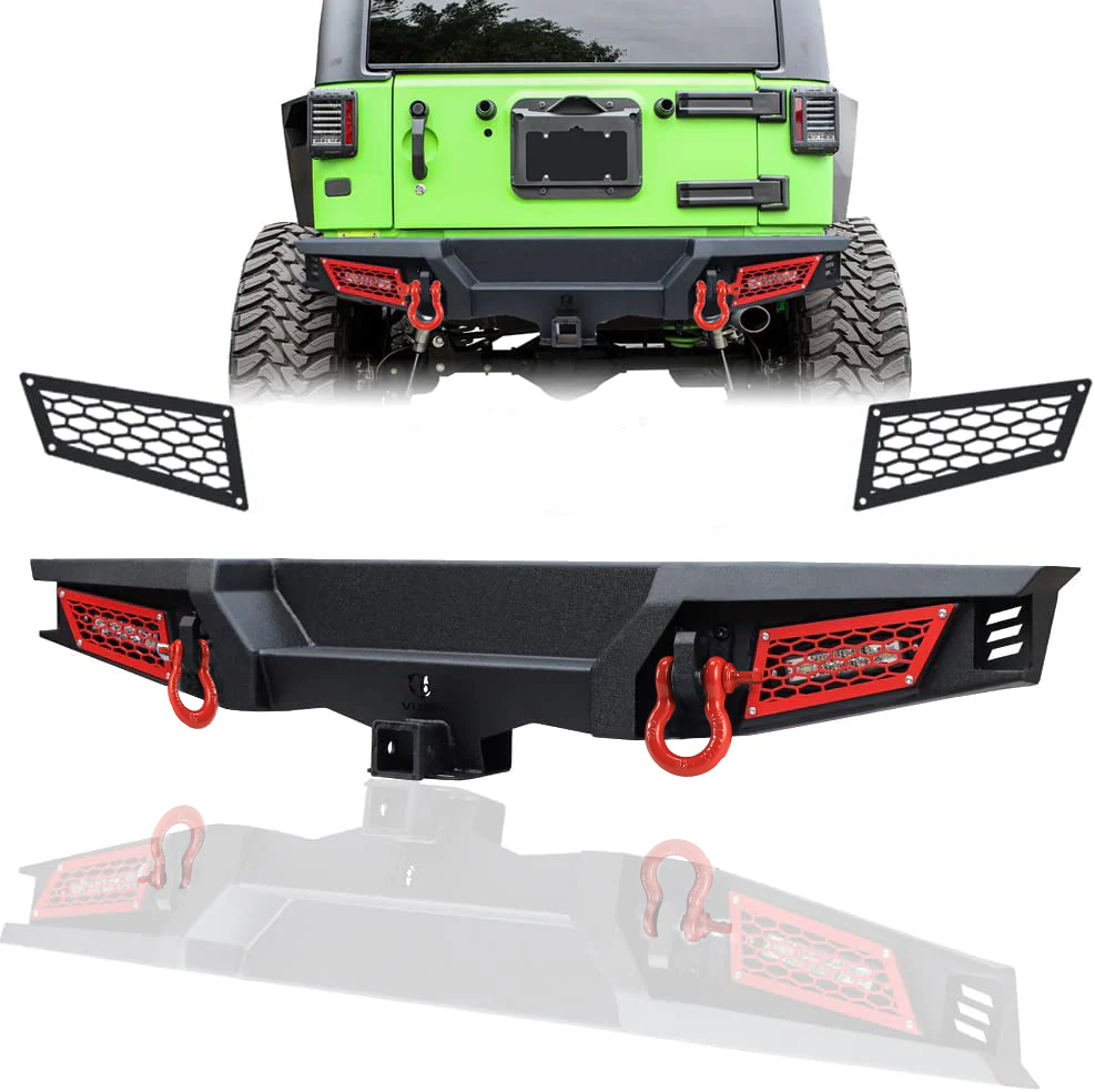 For Jeep Wrangler Rubicon Sahara 2 Trailer Hitch Receiver Bumper