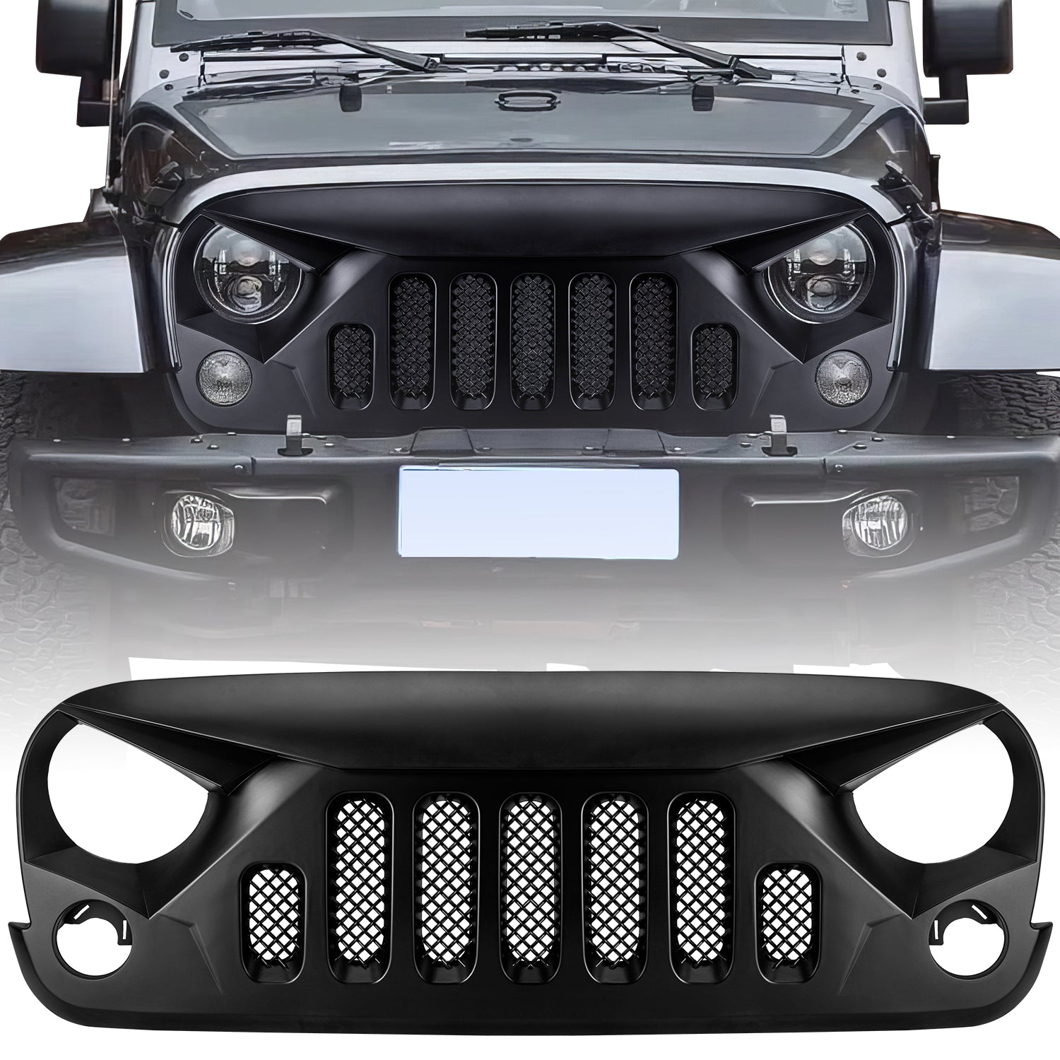 Jeep Grille (Third Generation) for 2007-2018 Jeep Wrangler JK JKU