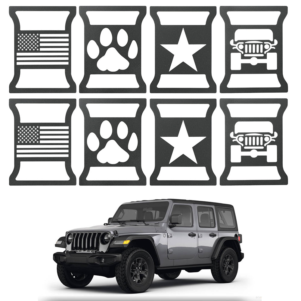 Sunpie Tail Light Cover Guards for 2018 2024 Jeep Wrangler JL JLU Four Pairs