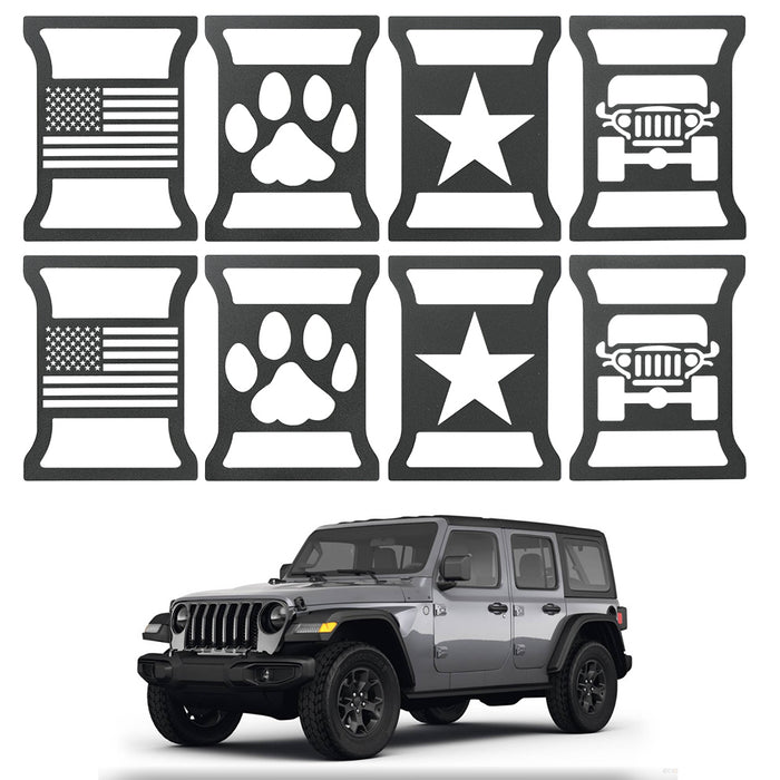 Tail Light Cover Guards for 2018 2025 Jeep Wrangler JL JLU Four Pairs