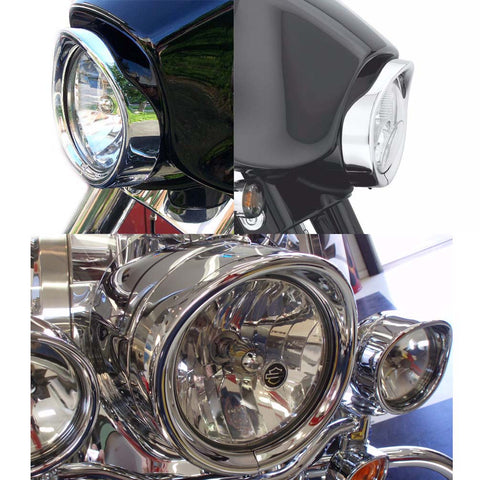 7Inch Harley Headlight Chrome Ring, 7