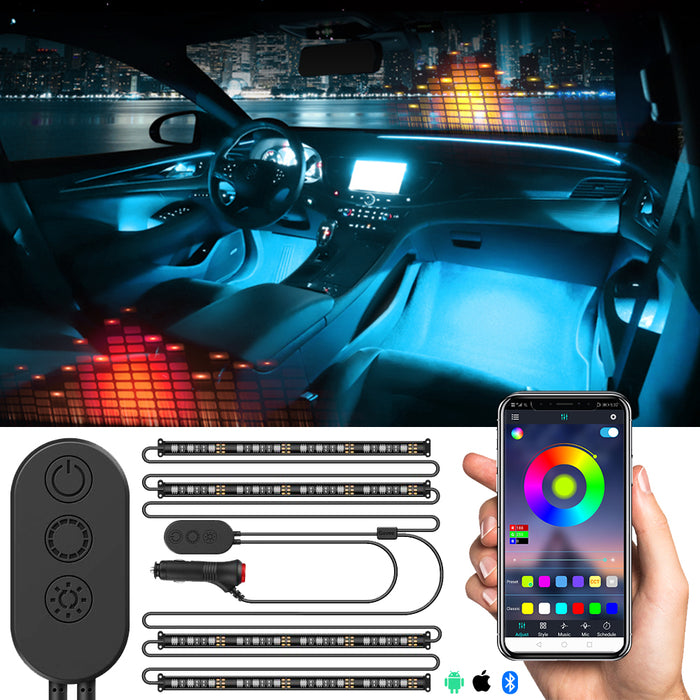 Multicolor LED Light Car Accessories Atmosphere Lights Lamp w/Remote  Control Kit
