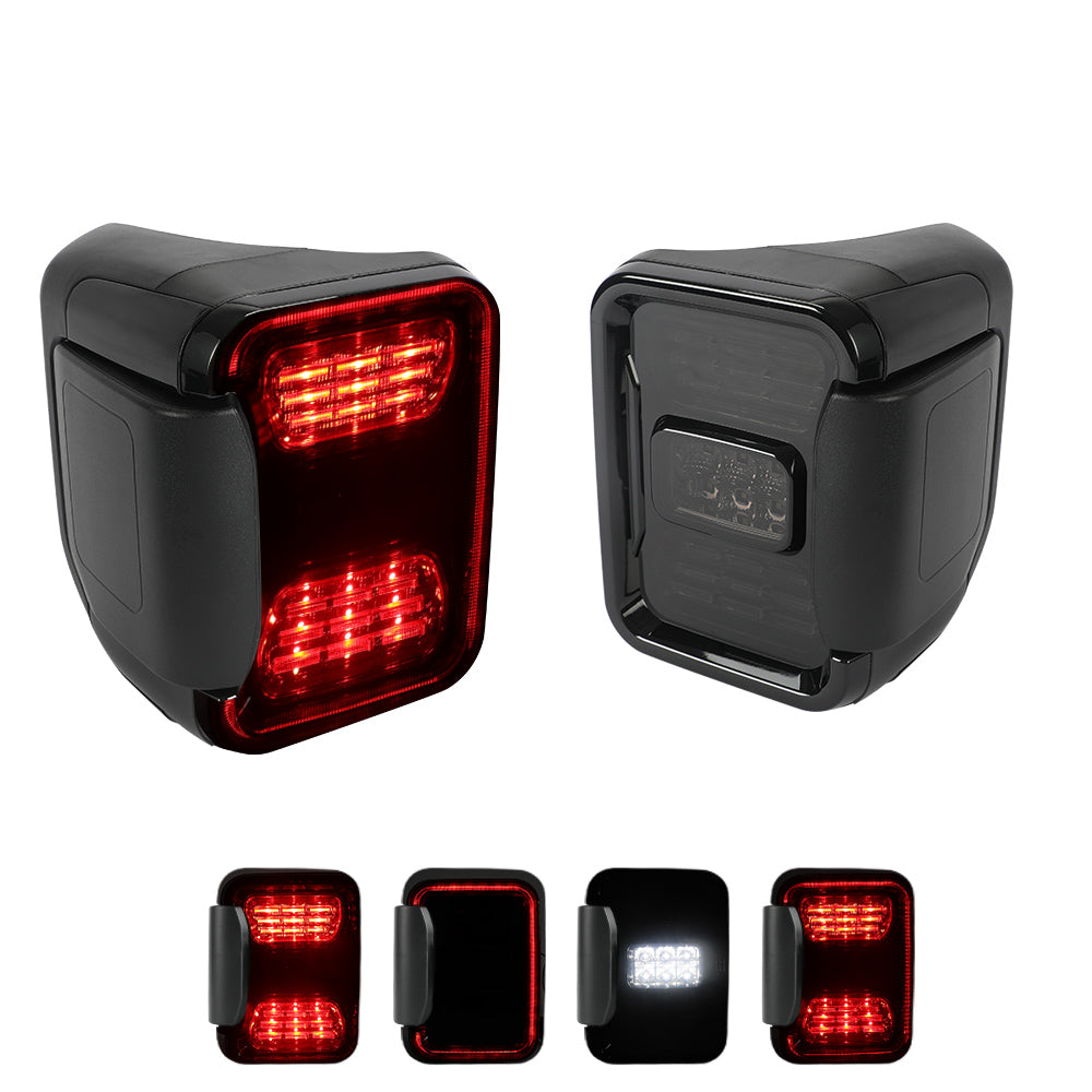 Smoked Jeep Gladiator LED Tail Lights Compatible for 2019-2024 Jeep Gl