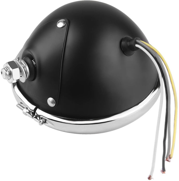 samman 5.75 Inch LED Headlight Housing Black 5 3/4 Inch Motorcycle LED  Headlight Mount Bucket Compatible with Harley Davidson …